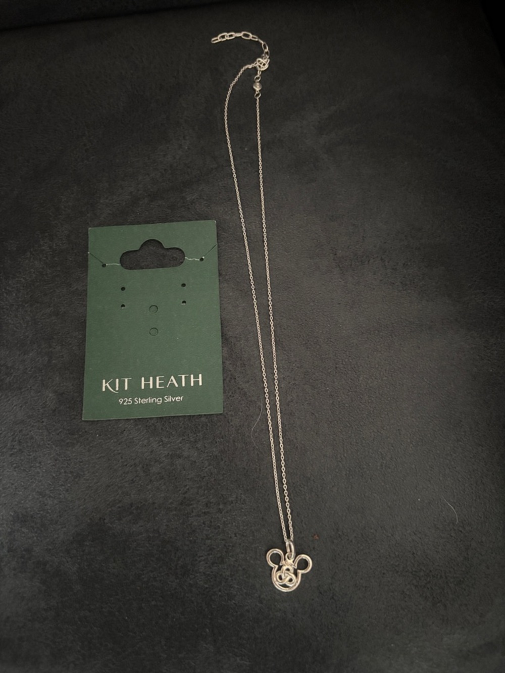 Kit Heath Sterling Silver Mouse Outline Pendant Necklace - Silver